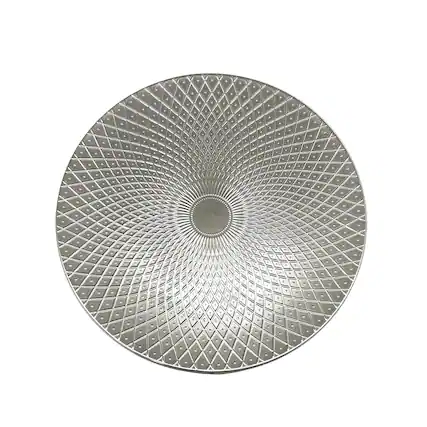 Front. American Atelier - Artemis Silver Plated Set of 4 Charger Plates 13"D - Silver.