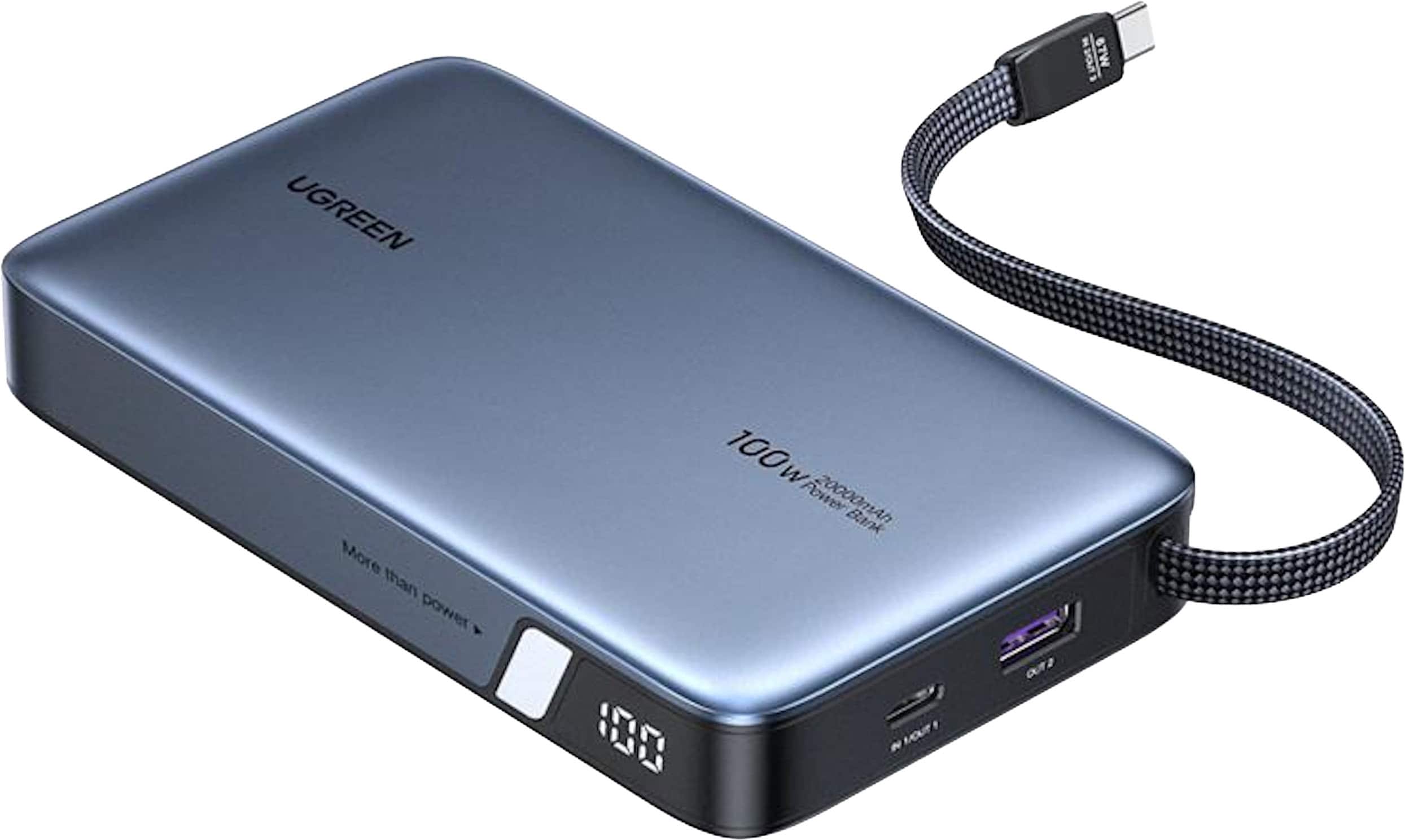 UGREEN  
More than power  
100W Power 20000mAh Bank