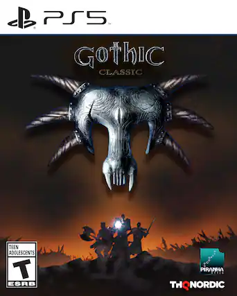 PS5
Gothic Classic
A Teen Adolescents
ESRB
Piranha Bytes
THQ Nordic - T (Teen 13+)