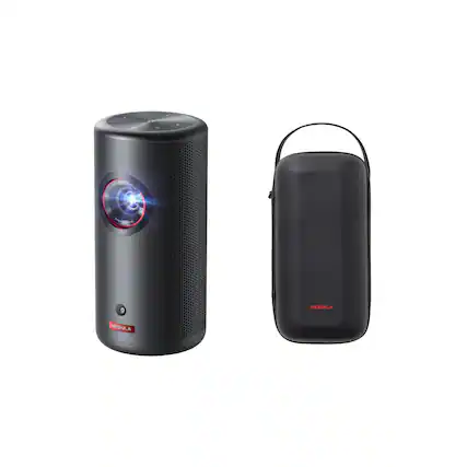 Front. Nebula - NEBULA Capsule 3 Laser Projector with Travel Case - Black.