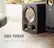 SAVE POWER An auto-sensing power supply reduces power consumption when subwoofer is not in use.