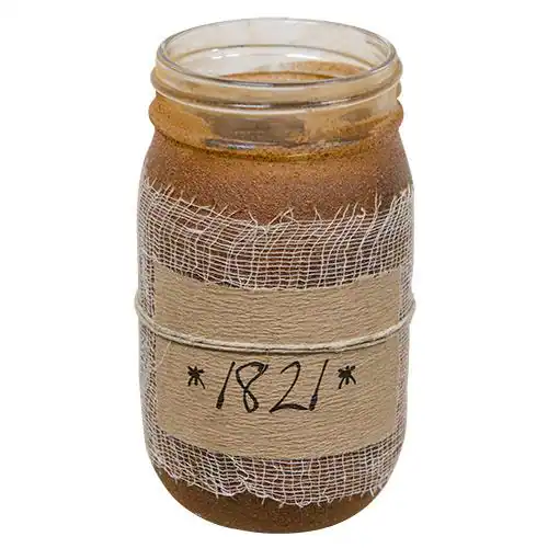 Front. BreeBe - 1821 Jar Candle 16oz - Brown.