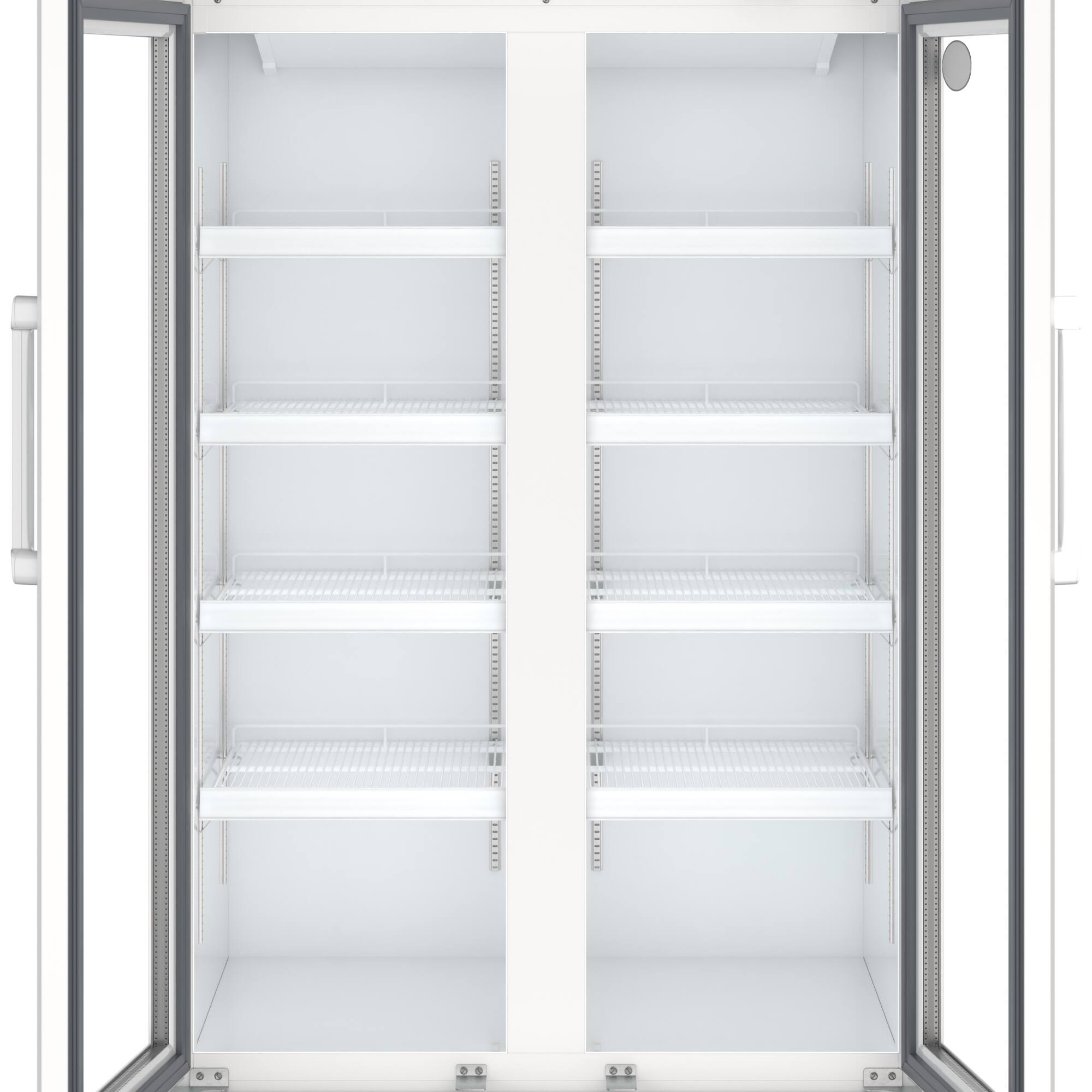 Alt View 5. Koolmore - 39 in. Commercial 2-Glass Door Merchandiser Refrigerator, 21.9 cu. ft. in White (KM-MDR-2GD-39) - White.