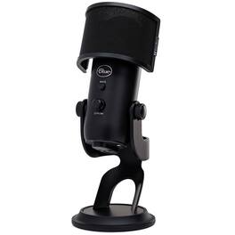 Blue Microphones - Blackout Yeti with Knox Gear Pop Filter