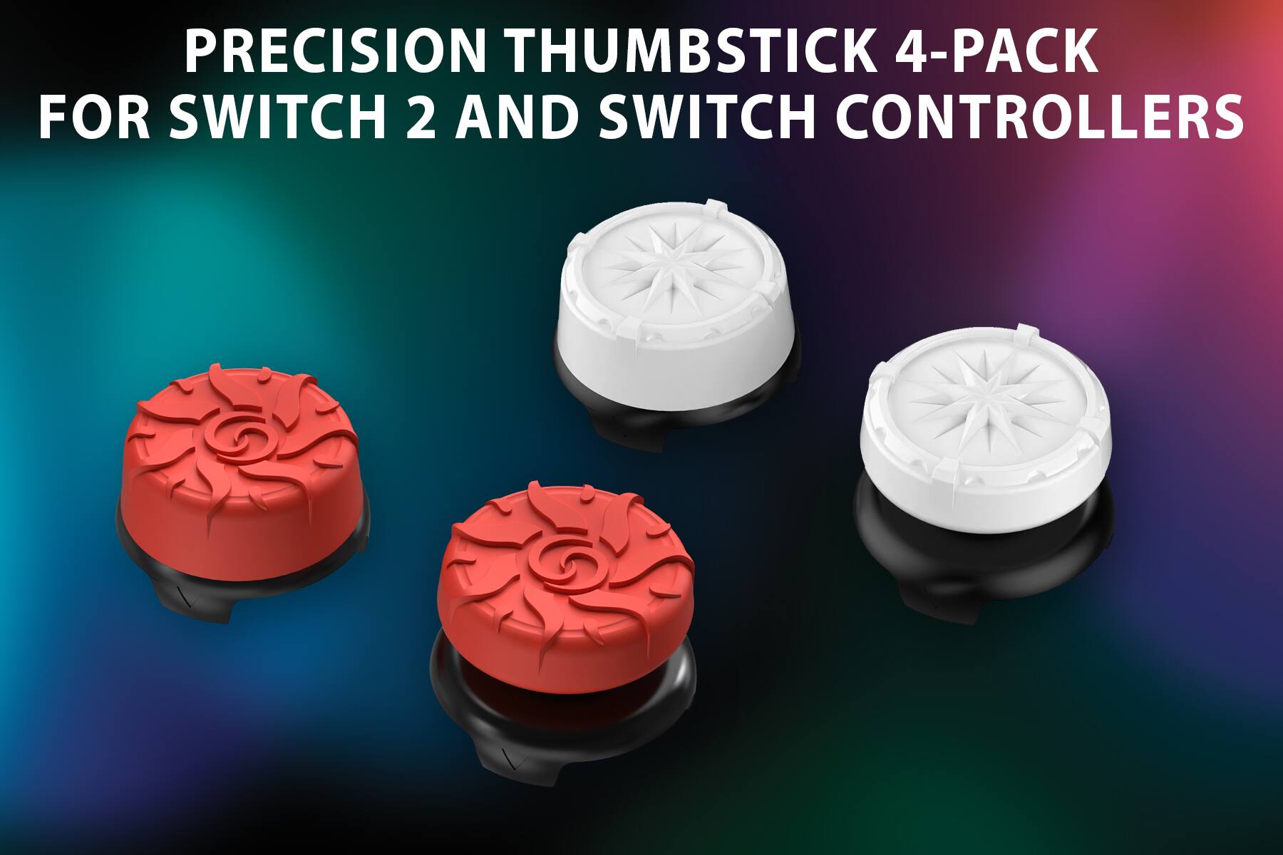 PRECISION THUMBSTICK 4-PACK FOR SWITCH 2 AND SWITCH CONTROLLERS