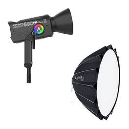 LS 600c Pro II RGB LED Monolight (V-Mount) and Aputure Light Dome 150