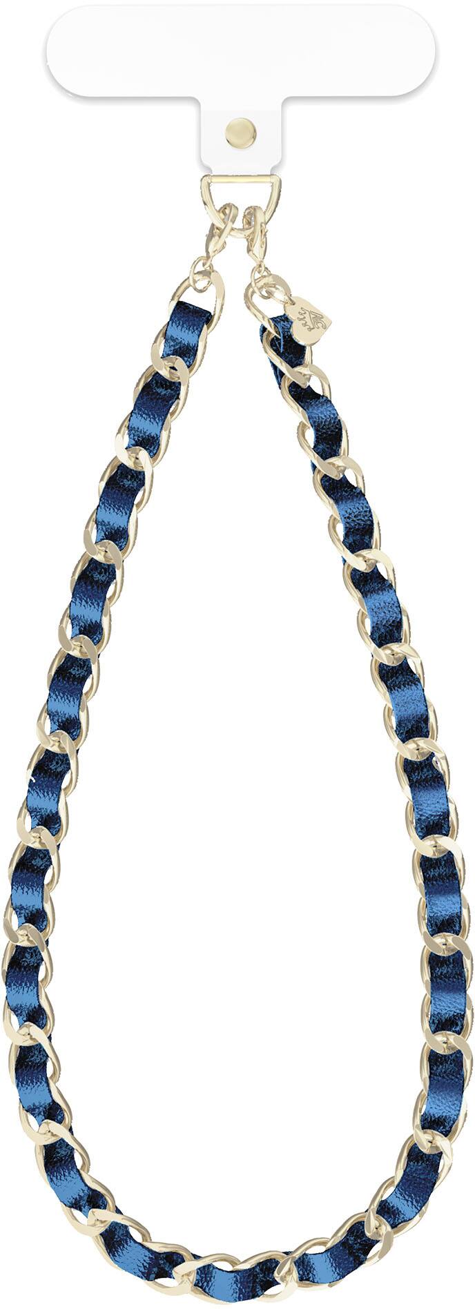 Metallic Navy Leather