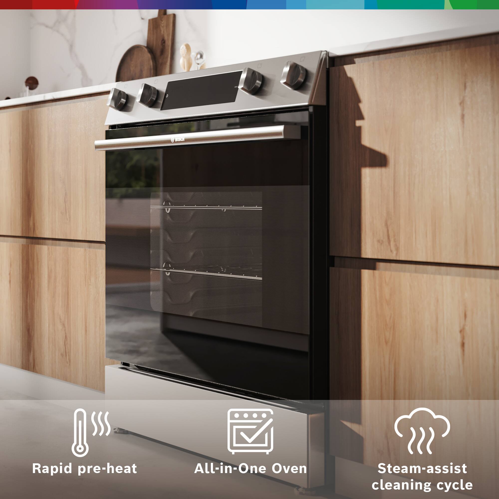 M 85 SSS  
Rapid pre-heat  
All-in-One Oven  
Steam-assist cleaning cycle