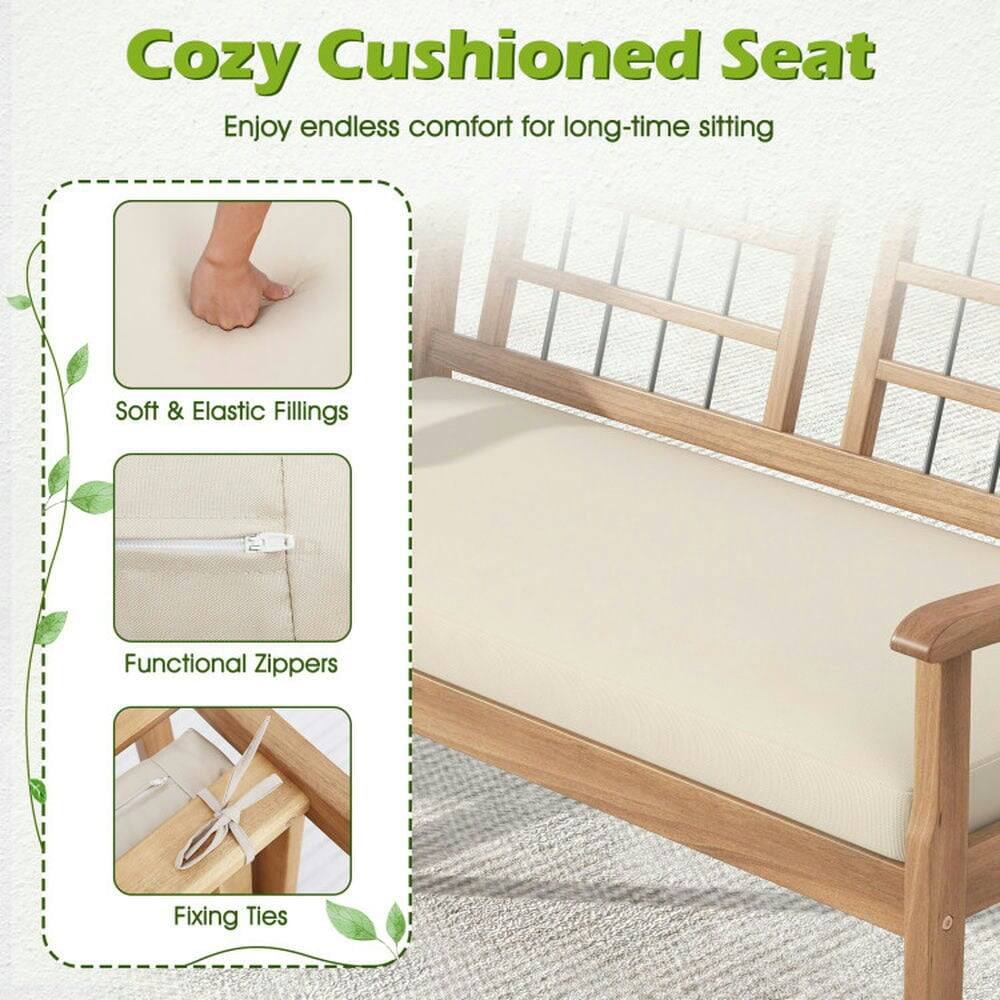 Cozy Cushioned Seat  
Enjoy endless comfort for long-time sitting  

- Soft & Elastic Fillings  
- Functional Zippers  
- Fixing Ties
