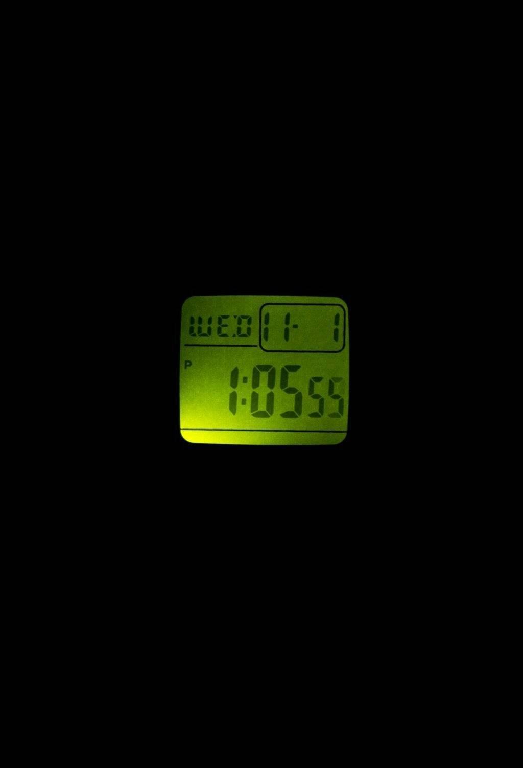 Casio Digital 5 Alarms Dual Time Illuminator F 201WA 9ADF F201WA 9ADF ...
