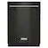 Front. KitchenAid - 24" Top Control Built-In Stainless Steel Tub Dishwasher with 3rd Rack, 50+ Total Wash Jets, 44 dBA - Black stainless steel.