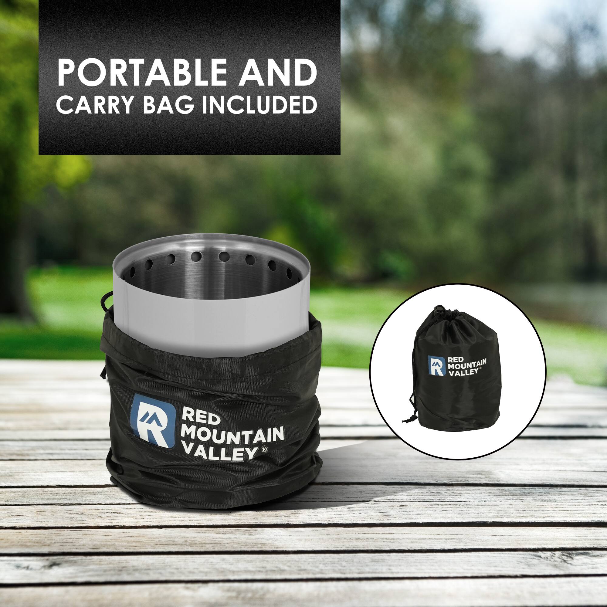 PORTABLE AND CARRY BAG INCLUDED

RED MOUNTAIN VALLEY