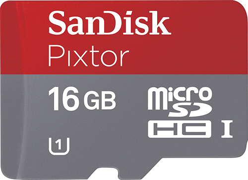SanDisk - Pixtor 16GB microSDHC UHS-I Memory Card was $29.99 now $15.99 (47.0% off)