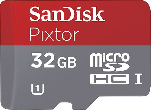 Sandisk Pixtor 32gb Microsdhc Uhs I Memory Card Sdsqusc 032g Abcma