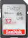 Front. SanDisk - Pixtor 32GB SDHC UHS-I Memory Card - Black/Red.