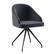 Front. Martha Stewart - Sora Velvet Upholstered Office Chair - Gray Velvet/Oil Rubbed Bronze.