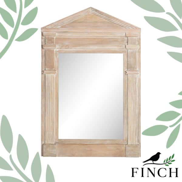 Finch - Westport Distressed Wood Hanging Wall Mirror, White Wash price history on PriceWatchPro