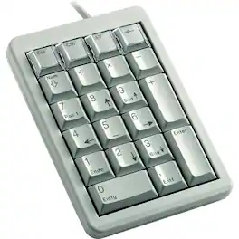 CHERRY - G84-4700 Wired Keypad - For Frequent Number Entry - All Keys Are Programmable - Light Gray
