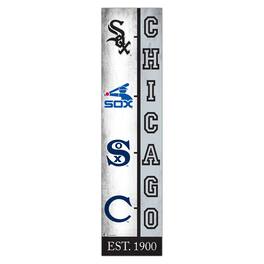 Fan Creations - Chicago White Sox 6" x 24" Progression Wood Sign - Multicolor