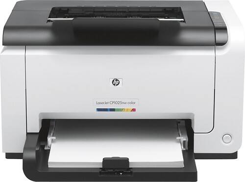 HP - LaserJet Pro CP1025NW Wireless Color Laser Printer-Front_Standard