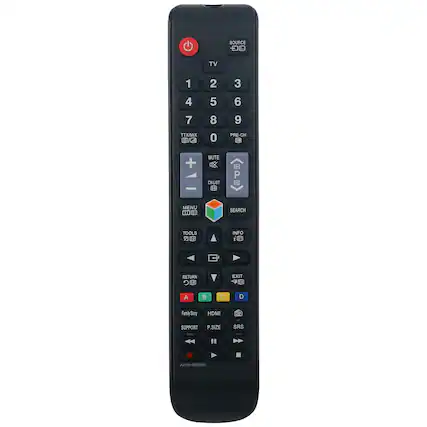 SOURCE TV 1 2 3 4 5 6 7 8 9 TTX/MIX 0 PRE-CH + MUTE D P CHLIST 1o MLNU SEARCH TOOLS F INFO i IN RETURN E EXIT H A B C D Family Sen HDMI SUPPORT ps P.SIZE SRS ... AAS9-00S8SA