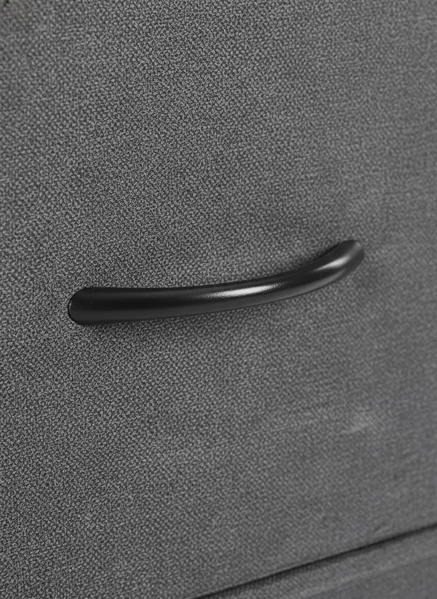 Left. AOITUN - Tall 8-Drawer Fabric Dresser, Gray Vertical Storage Chest with Wood Top, Closet Organizer for Bedroom. - Gray.