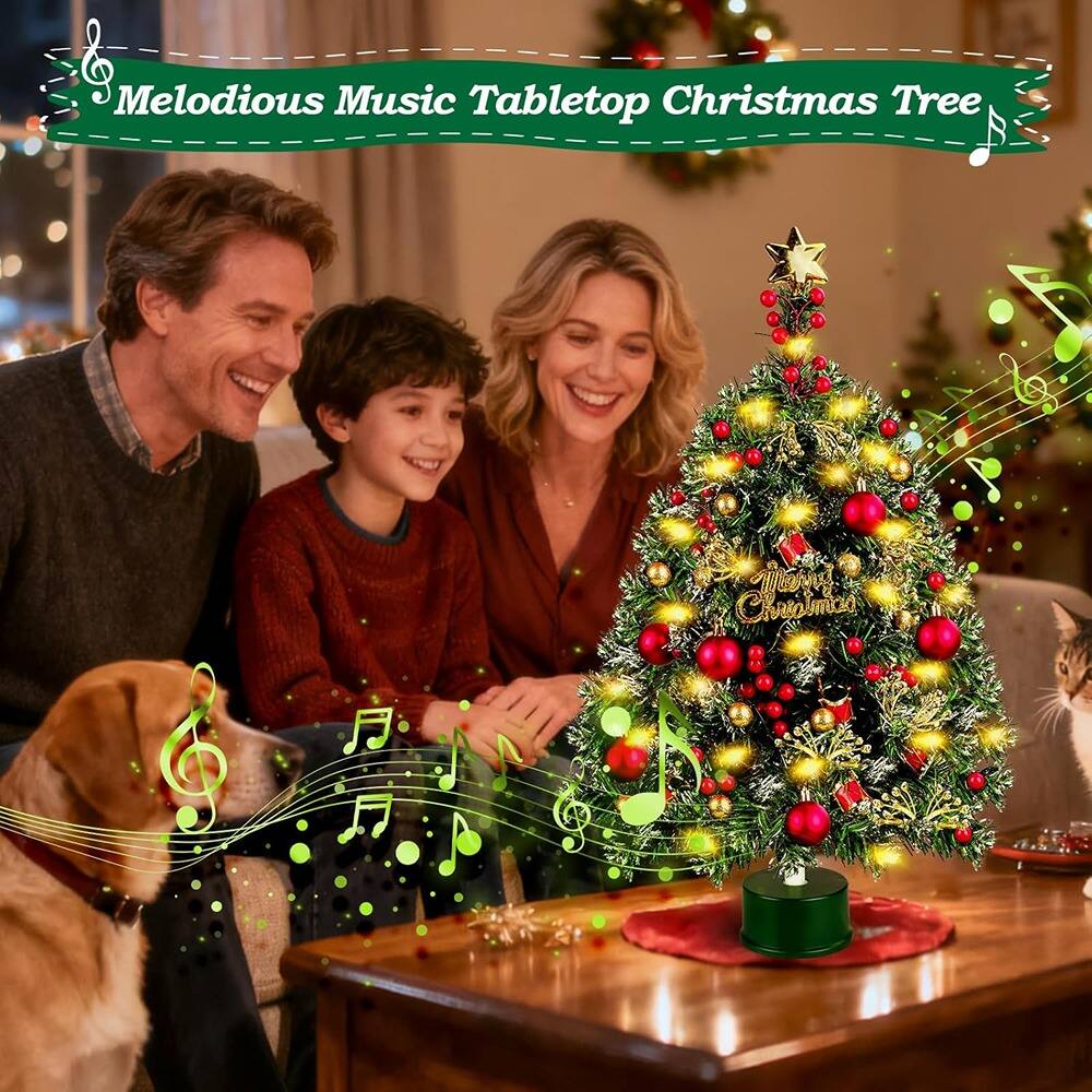 Melodious Music Tabletop Christmas Tree