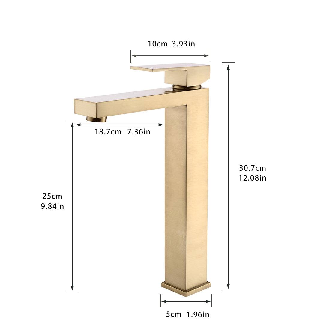 10cm 3.93in  
18.7cm 7.36in  
25cm 9.84in  
30.7cm 12.08in  
5cm 1.96in