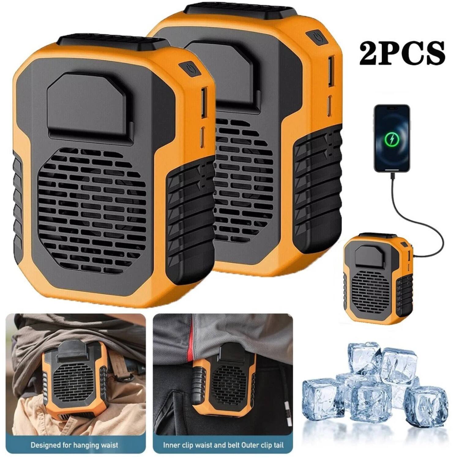 2PCS  
Designed for hanging waist  
Inner clip waist and belt Outer clip tail