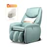 Costway - Full Body SL Track Zero Gravity Massage Chair with Pillow Reversible Footrest Heat - Green