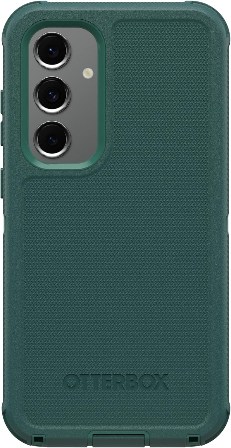 Left. OtterBox - OtterBox Galaxy S24 FE (Only) - Defender Series Case - Holster Clip Included - Rugged & Durable - with Port Protection - Get Your Greens.