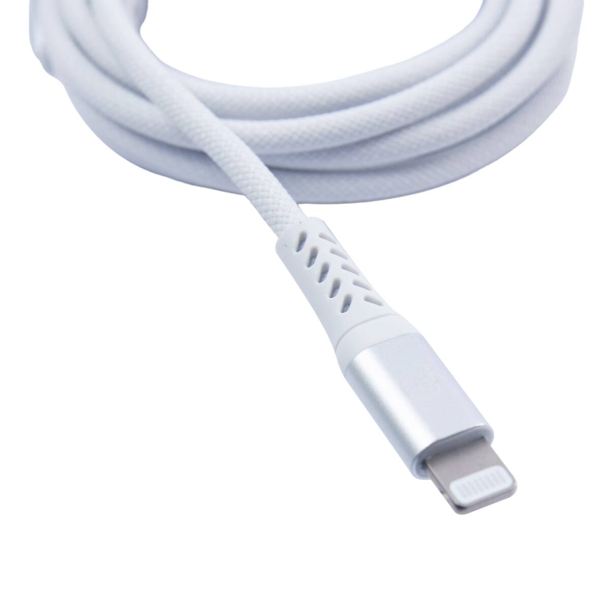 Angle. RadioShack - Charging Cable Type C to Lightning – 10 ft - White.