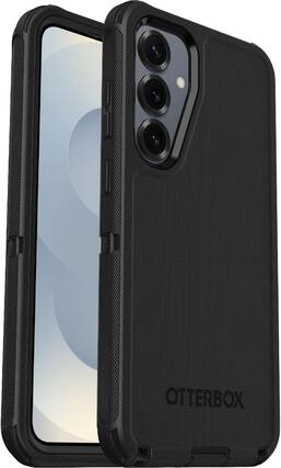Front. OtterBox - OtterBox - Defender Series Pro Hard Shell for Samsung Galaxy S25+ - Black.