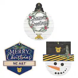 Jardine - North Carolina A&T Aggies Ornament Bundle - White