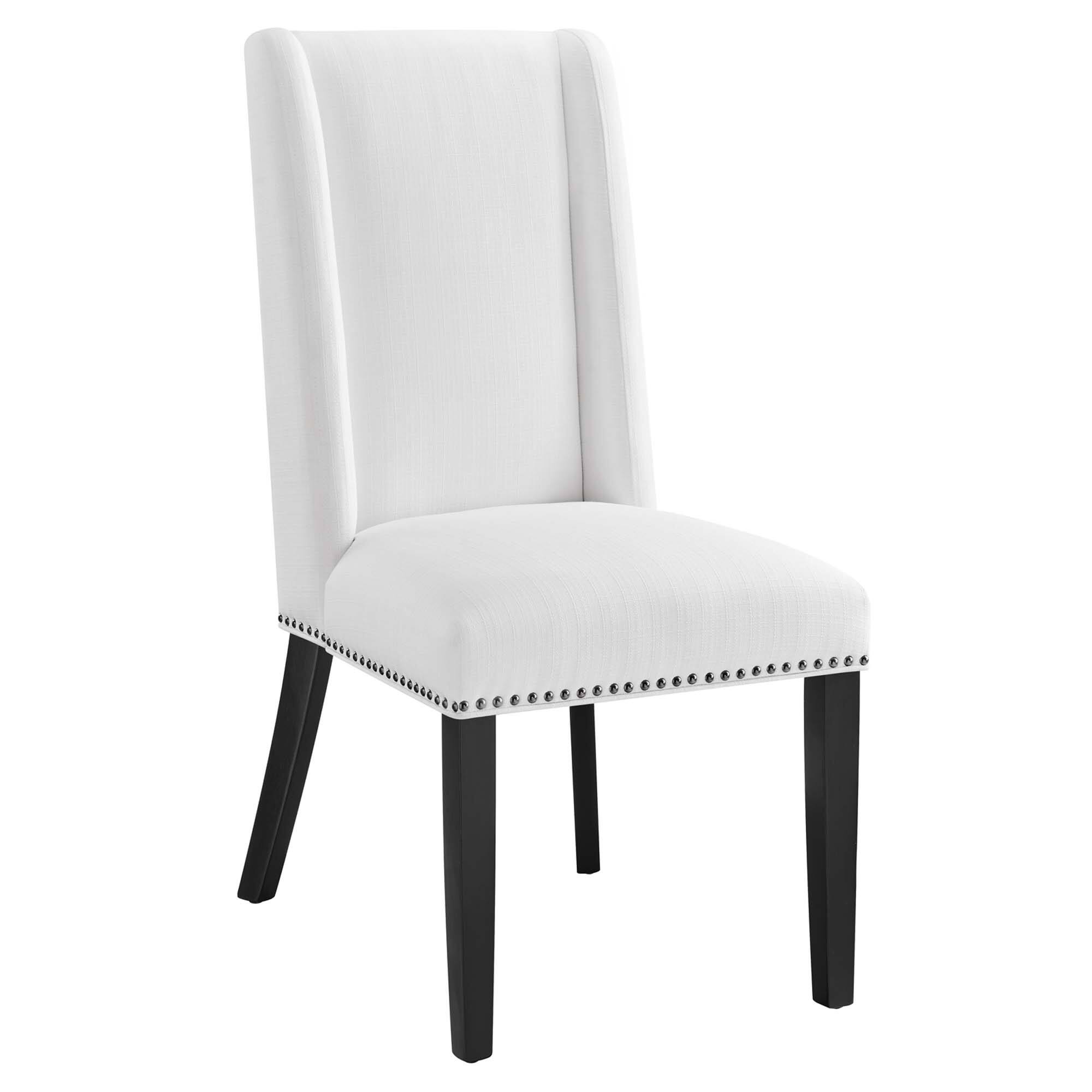 Baron Fabric Dining Chair by Modway - White