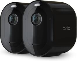 Arlo - Pro 5S 2K Indoor/Outdoor Wireless Spotlight Security Camera - Black