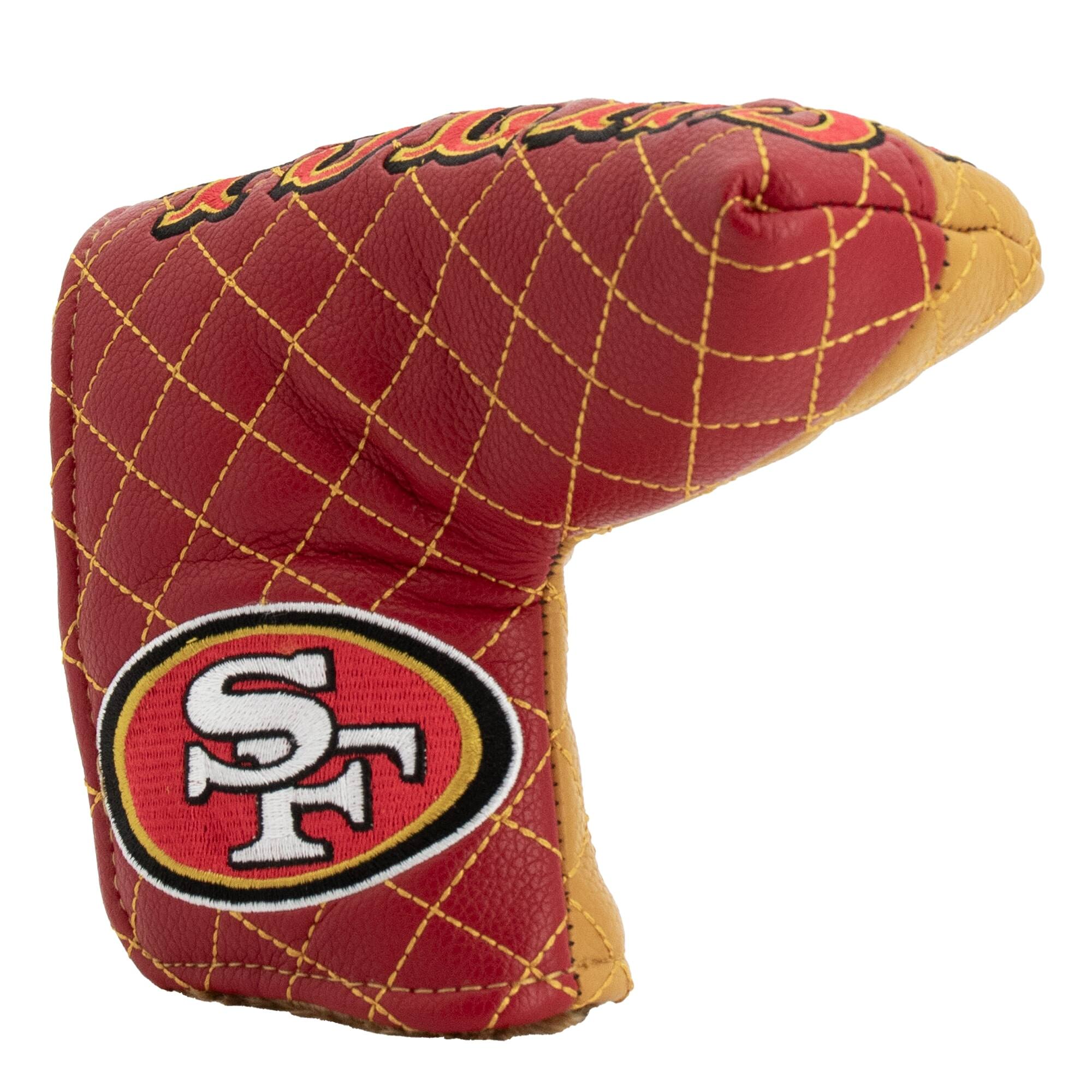 Alt View 2. Team Golf - San Francisco 49ers Quilted Blade Putter Cover - Multicolor.