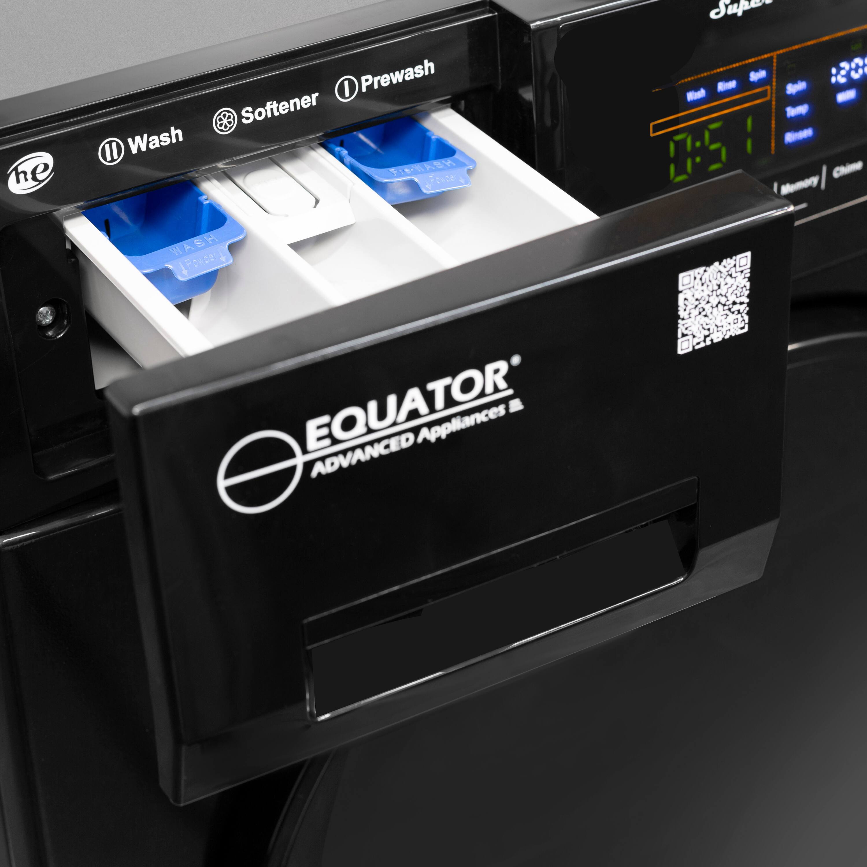 he Prewash Softener Wash 4 WASH nbde Super - Spe 120 Wah Spln Temp 2:0 Memory Chime EQUATOR ADVANCED Appliances