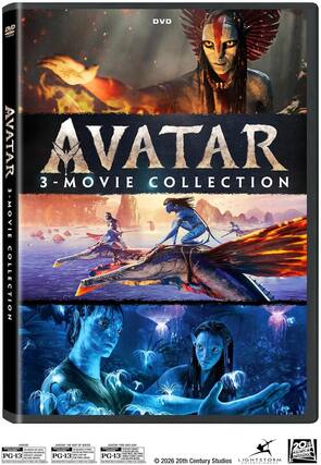 Front. Avatar: Fire and Ash / Avatar: The Way of Water / Avatar - Multi-Feature (3 Disc) - DVD.
