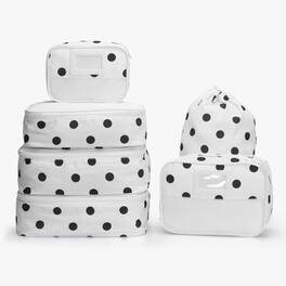 Hynes Eagle - Structured 6-Piece Packing Cube Set - Polka Dot
