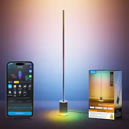 Govee - Floor Lamp 3 with Luminblend+ Technology, 2100lm Standing Lamp, Work with Matter - Charcoal Gray