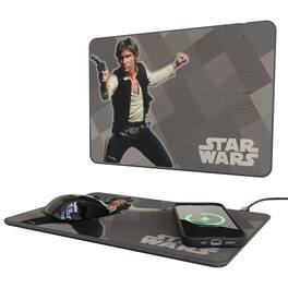 Keyscaper - Star Wars: A New Hope Color Block 15-Watt Wireless Charger and Mouse Pad - Han Solo