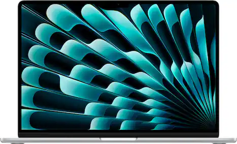 Apple - MacBook Air 15-inch Laptop - M5 chip with 10-core CPU and 10-core GPU - 16GB Memory - 512GB SSD - Silver