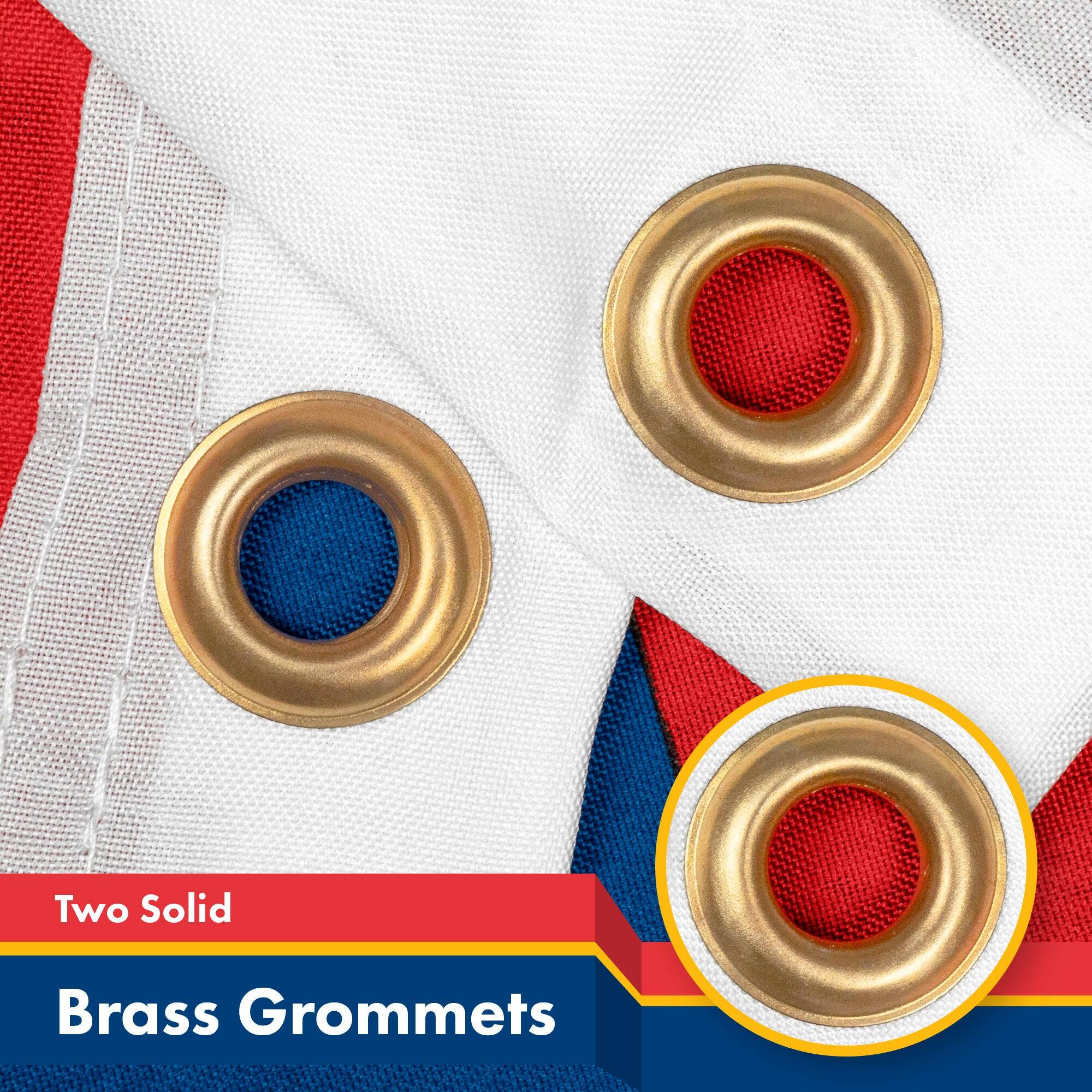Two Solid Brass Grommets