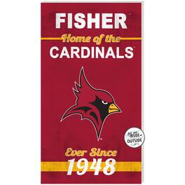 Jardine - St. John Fisher Cardinals 11" x 20" Indoor/Outdoor Home Of The Sign - Navy