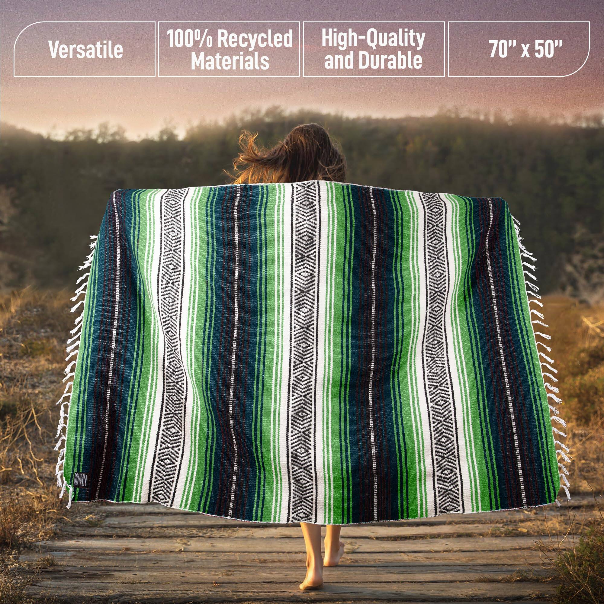 Versatile 100% Recycled High-Quality Materials and Durable 70" x 50"