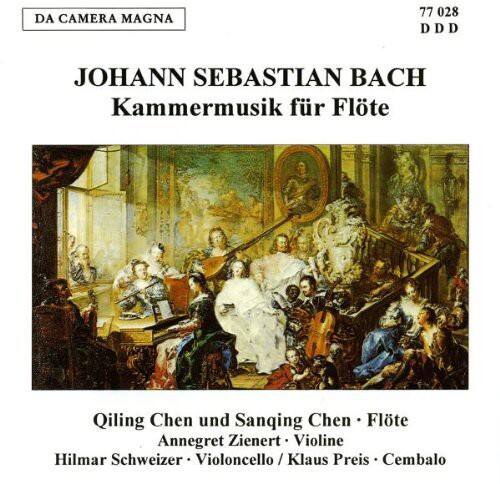 DA CAMERA MAGNA  
77 028 DDD  

JOHANN SEBASTIAN BACH  
Kammermusik für Flöte  

Qiling Chen und Sànqíng Chen • Flöte  
Annegret Zienert • Violine  
Hilmar Schweizer • Violoncello / Klaus Preis • Cembalo