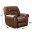 The text on the image reads: "37" 21.7" 21.7" 18.3" 39" 40.5". This information is likely related to the measurements of the brown leather chair. The measurements indicate that the chair is 37 inches wide, 21.7 inches deep, and 18.3 inches high. Additionally, the chair is 39 inches long and has a seat height of 40.5 inches.