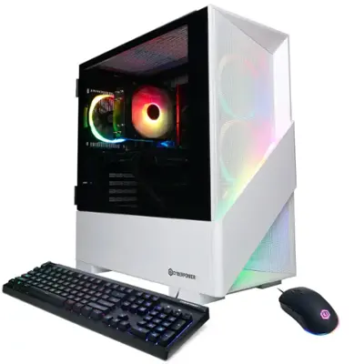 CyberPowerPC Gamer Master Gaming Desktop AMD Ryzen 7 8700F 16GB Memory AMD Radeon RX 7600 8GB 1TB SSD White GMA6000BSTV2 - Best Buy