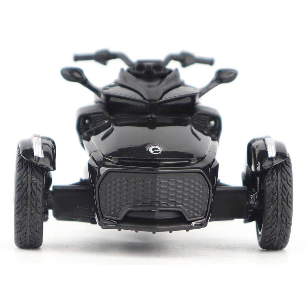 Back. BRP Models - Can-Am Spyder F3 3-Wheel Motorcycle Steel Black Metallic 1/32 Diecast Model by BRP Models - Black.